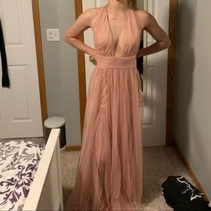 NWT pink prom dress